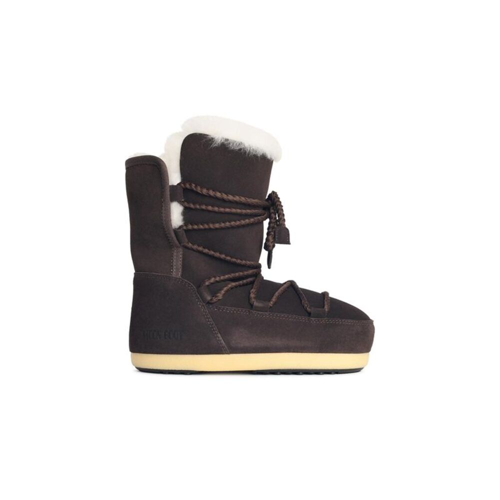 Moonboot 'Evx' Dark Brown Suede Boots Women